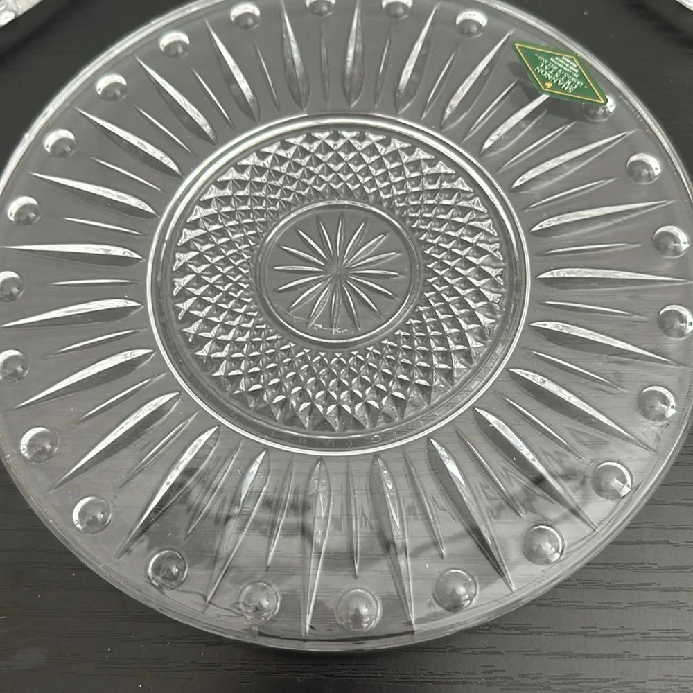 Shannon by Godinger 24% Lead Crystal Sutton Place Dessert Plates (4)
